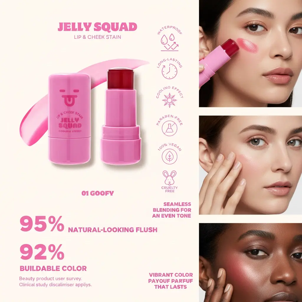 Jelly Squad Lip & Cheek Stain Goofy thumbnail 3