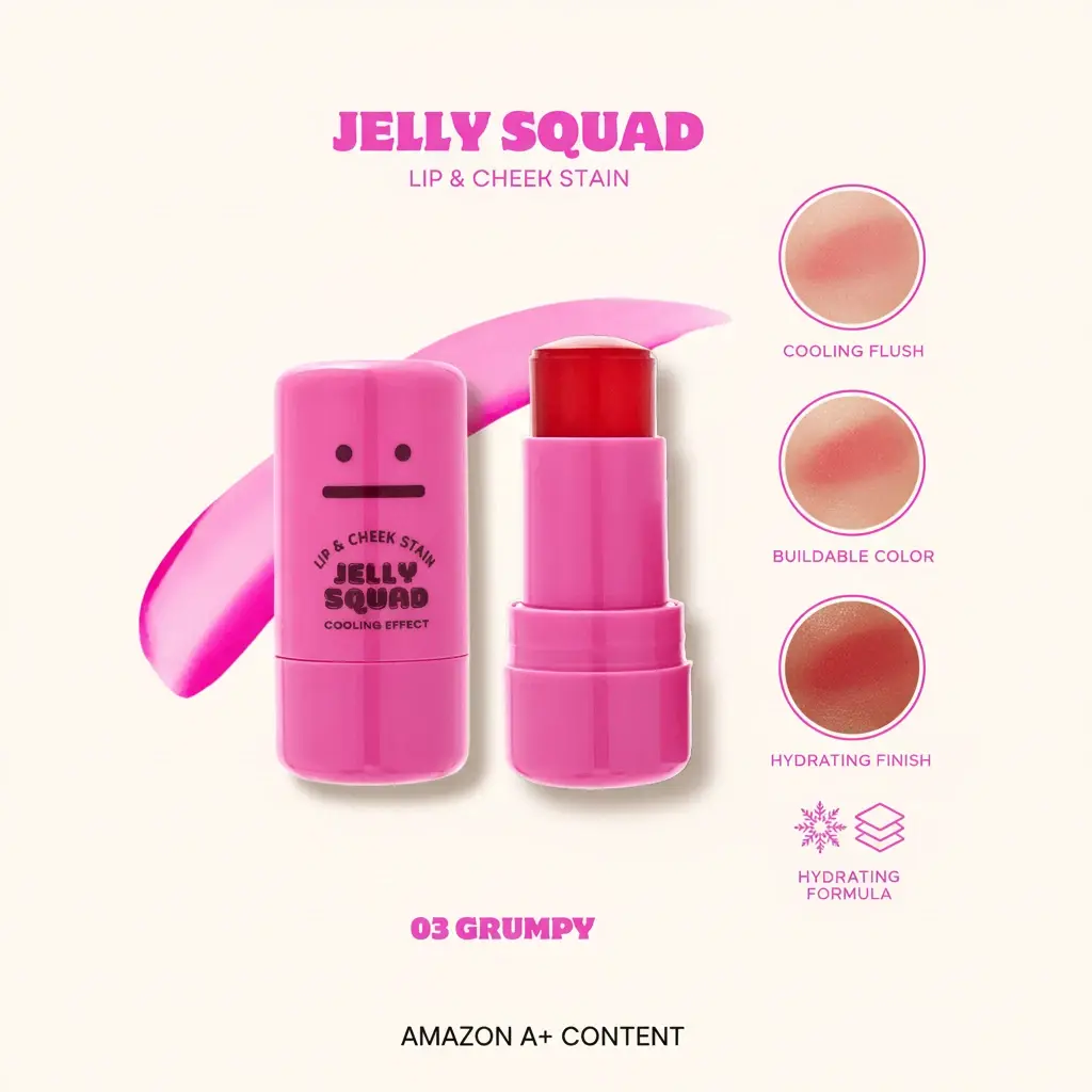 Jelly Squad Lip & Cheek Stain Grumpy image 1
