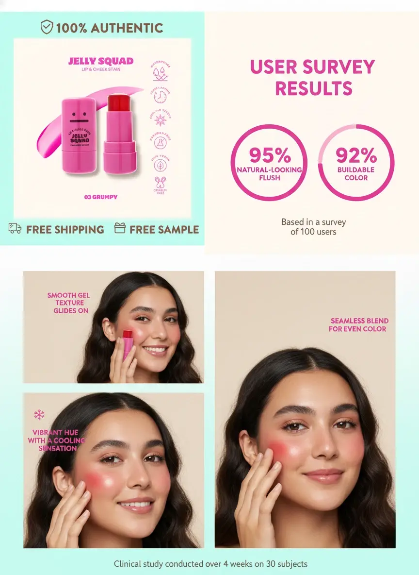 Jelly Squad Lip & Cheek Stain Grumpy thumbnail 2