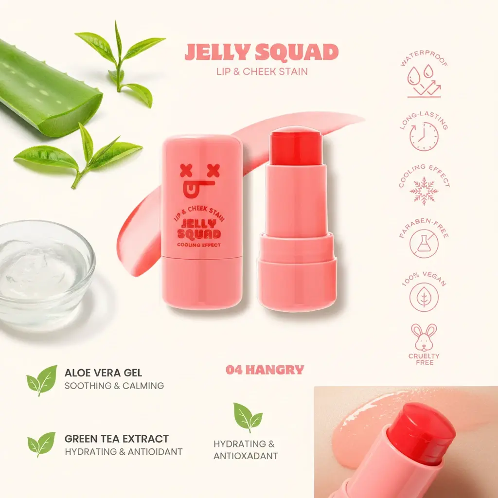Jelly Squad Lip & Cheek Stain Hangry image 1