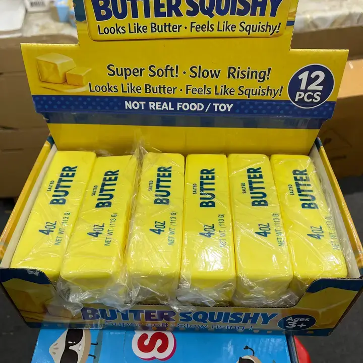 Squishy Yellow Butter Toy Yellow Butter image 1