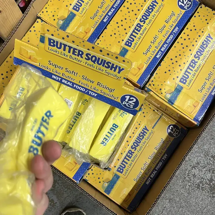 Squishy Yellow Butter Toy Yellow Butter thumbnail 3